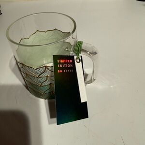 Starbucks 50th Anniversary Mug with Gold Details